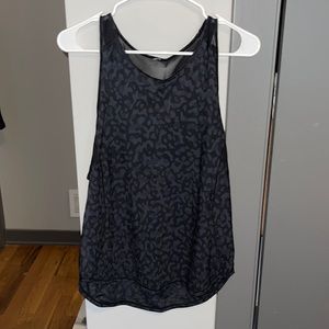 Lululemon Black Cheetah Print Workout Tank - Size 6